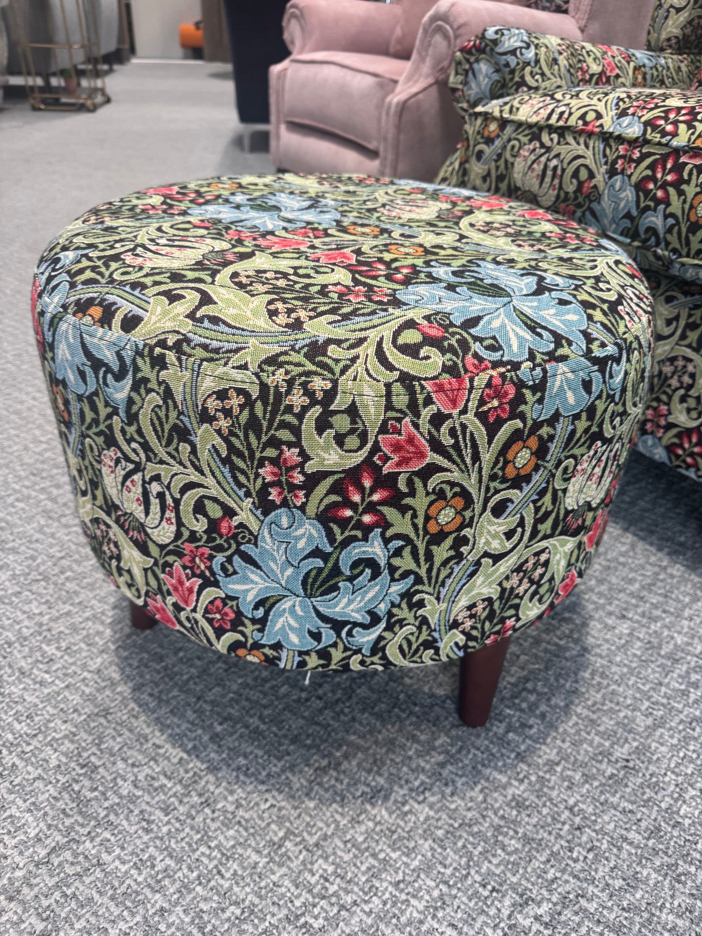 Designer Floral FootStool