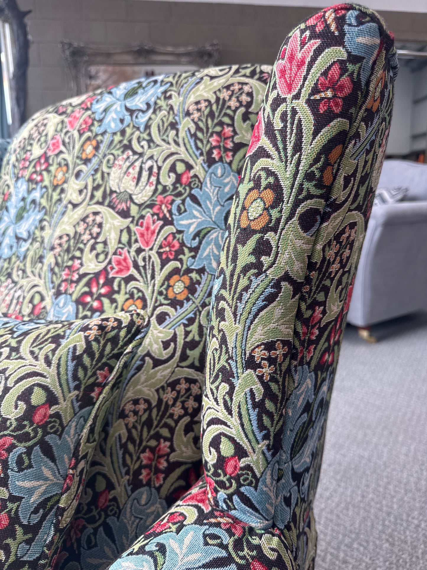 Designer Floral Fireside Chair